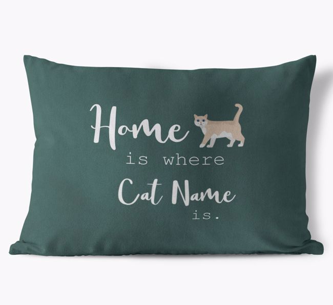 Home Is Where... : Personalised {breedCommonName} Soft Touch Cushion